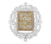 18kt Weißgoldring mit Diamanten