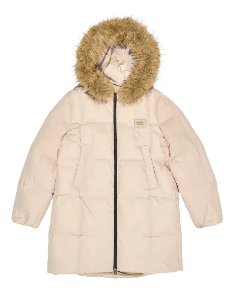 BIMBA Y LOLA Steppjacke mit Pelz - Nude Nude