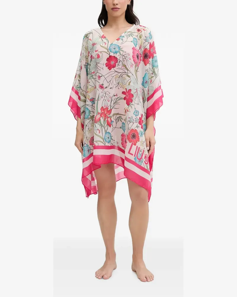 Liu Jo floral-print kaftan - Nude Nude