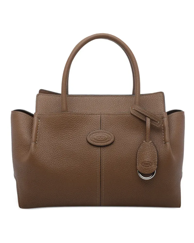 TOD'S Handtasche mit Logo-Schild - Braun Braun