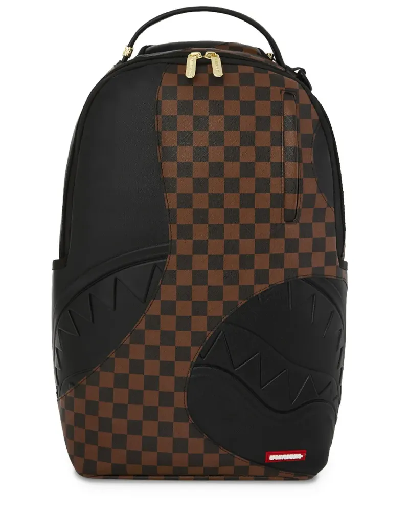 Sprayground Jetstream check embossed backpack - Braun Braun