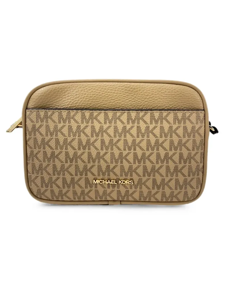 Michael Kors logo-print cross body bag - Nude Nude