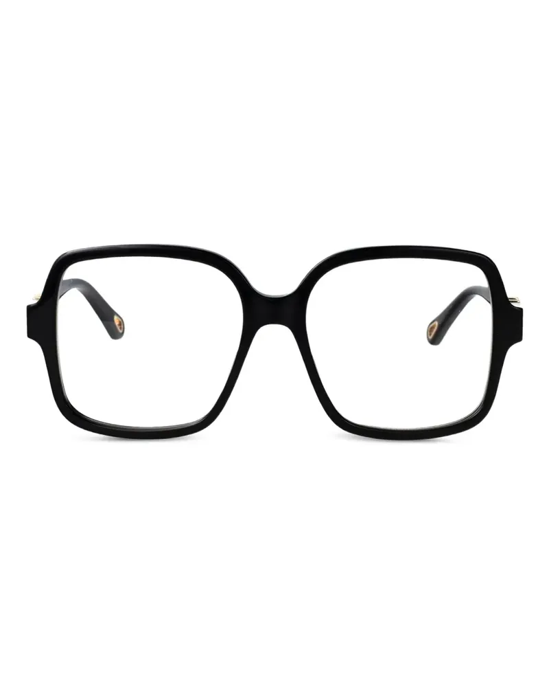 Chloé Brille mit eckigem Gestell - Schwarz Schwarz