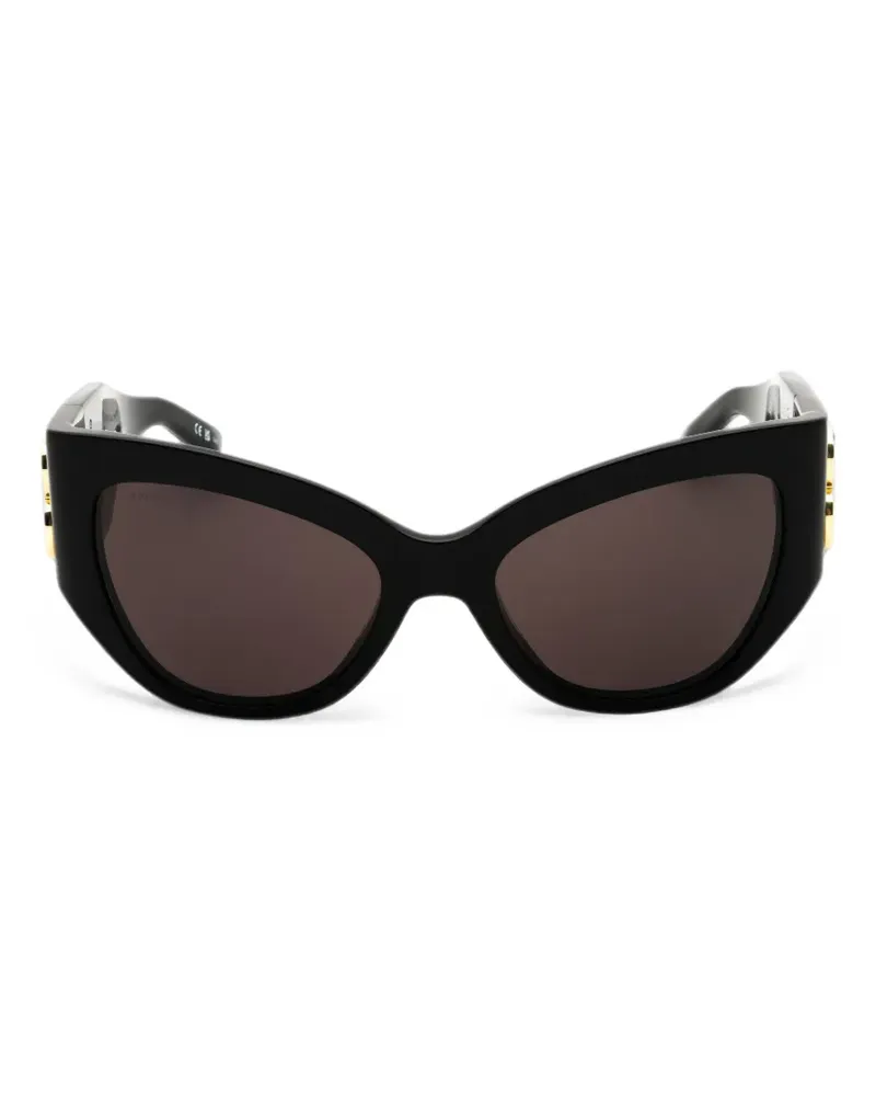 Balenciaga Sonnenbrille mit Cat-Eye-Gestell - Schwarz Schwarz