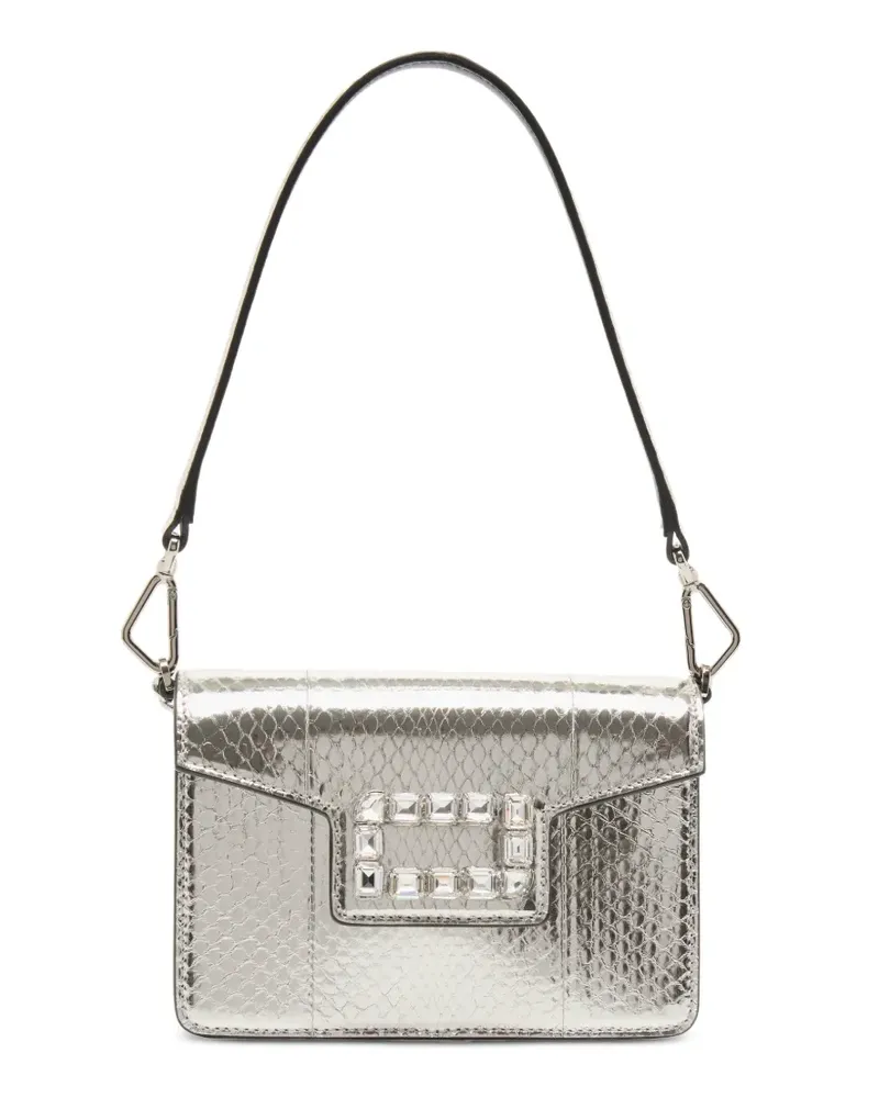 Lancel Schultertasche mit Kristallen - Silber Silber