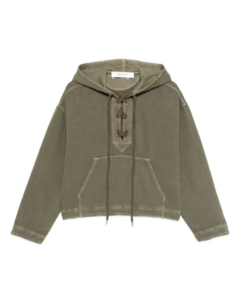 Golden Goose Hoodie mit Schnürung - Grün Grün