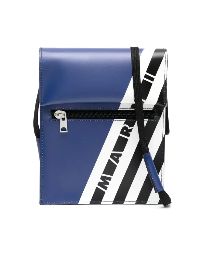 Marni Kuriertasche mit Logo - Schwarz Schwarz