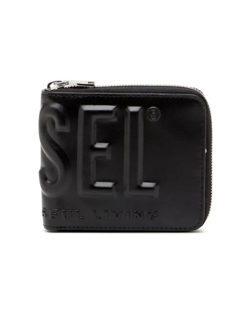 Diesel DSL 3D Portemonnaie - Schwarz Schwarz