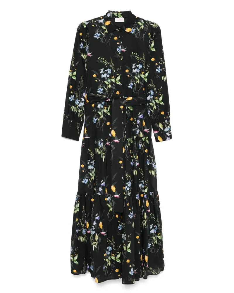 MC2 Saint Barth Midikleid aus Baumwolle - Schwarz Schwarz