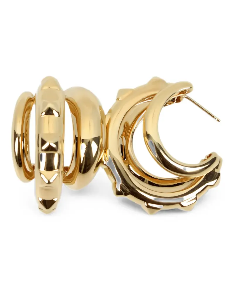 Valentino Garavani Rockstud hoop earrings - Gold Gold