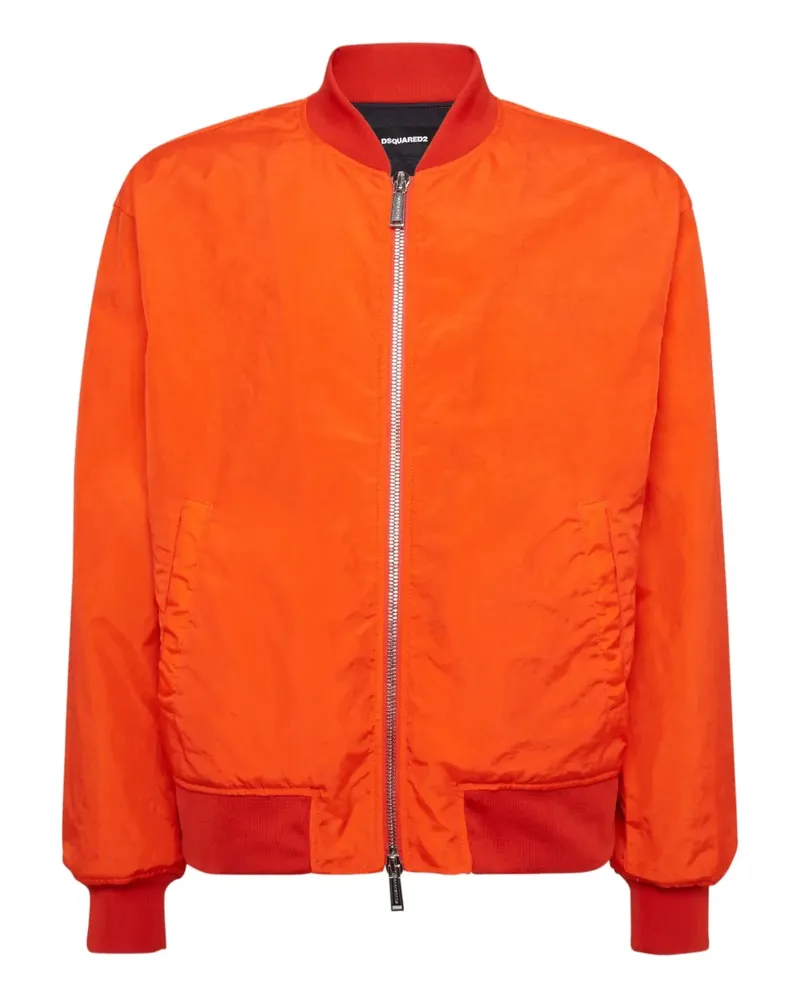 Dsquared2 Bomberjacke mit Logo-Print - Orange Orange