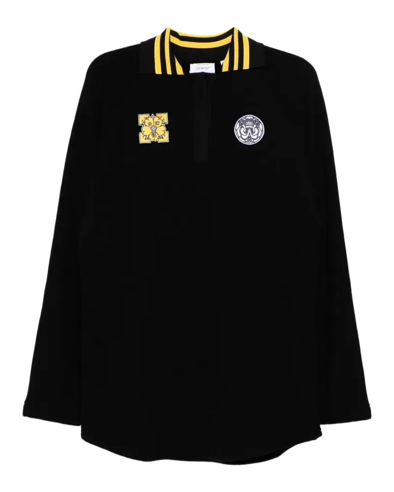 OFF-WHITE sporty polo sweat dress - Schwarz Schwarz