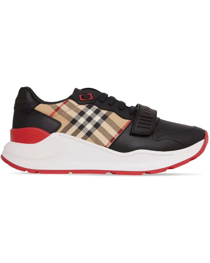 Burberry Sneakers mit Vintage Check Schwarz