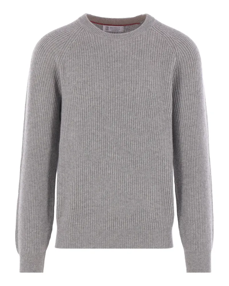 Brunello Cucinelli Gerippter Pullover - Grau Grau