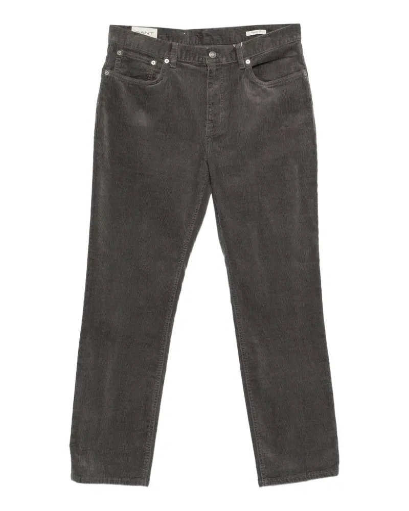 Gant Straight-Leg-Hose aus Cord - Grau Grau