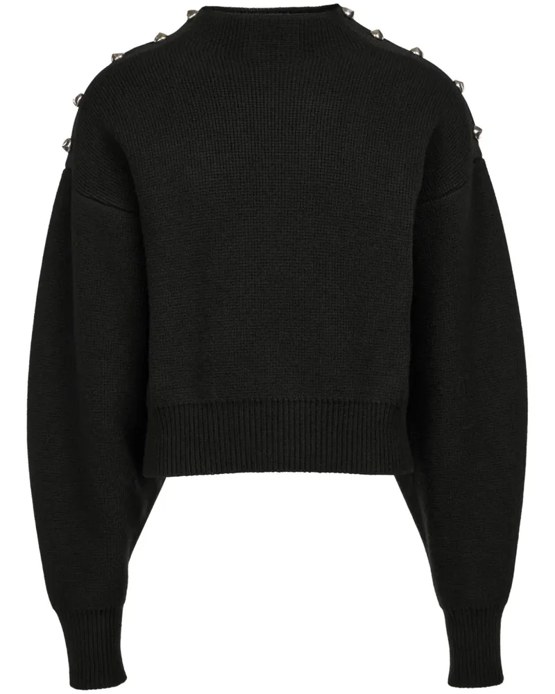 Ferragamo Pullover mit Zierknöpfen - Schwarz Schwarz