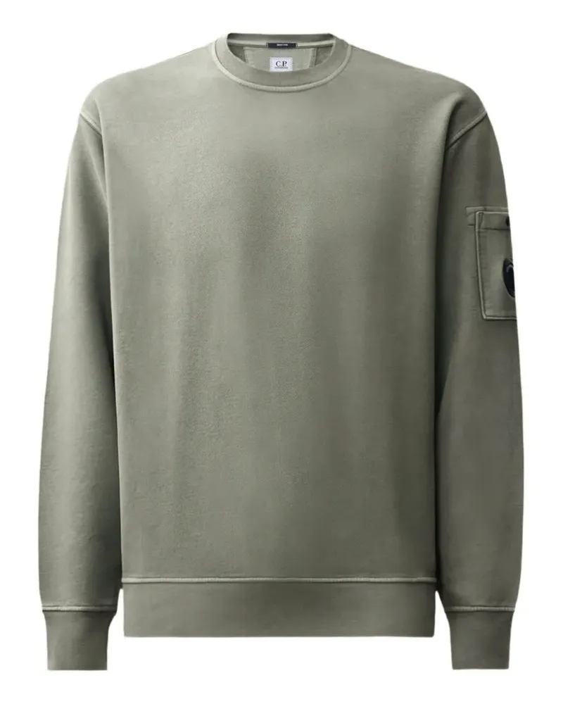 C.P. Company Sweatshirt mit Linsen-Detail - Grün Grün