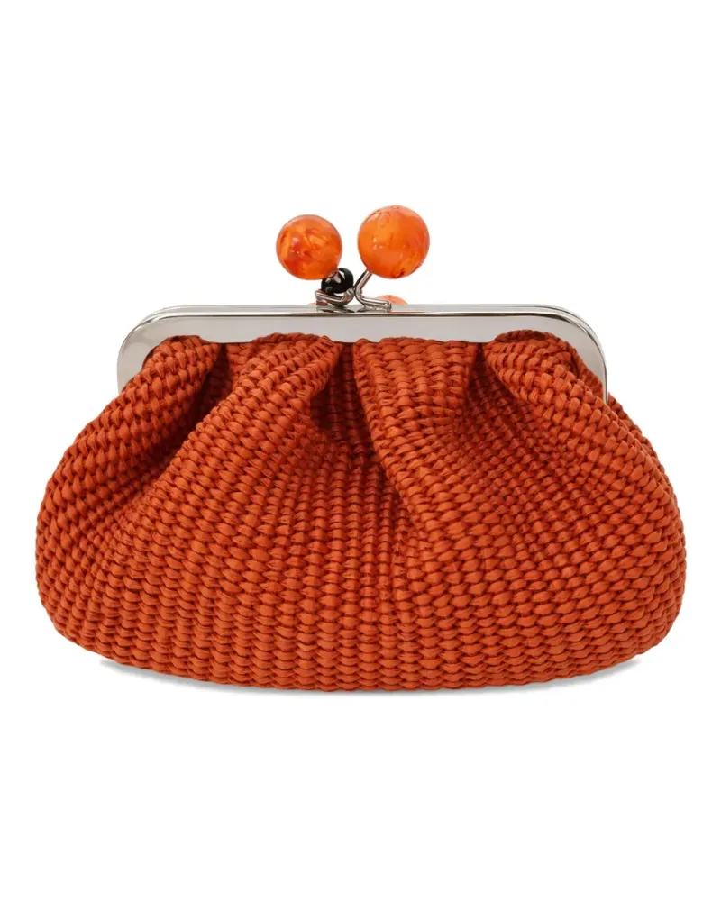 Max Mara Gewebte Pasticcino Clutch - Orange Orange