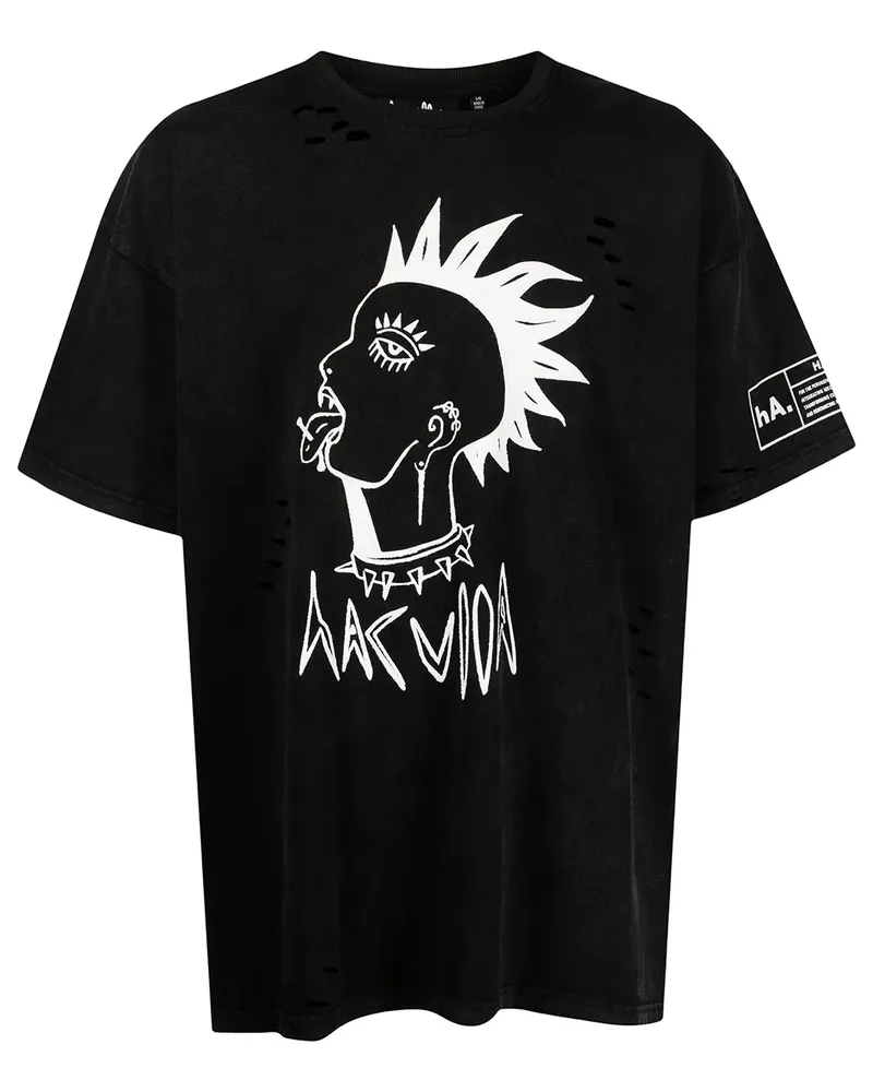 Haculla T-Shirt mit Logo-Print - Schwarz Schwarz