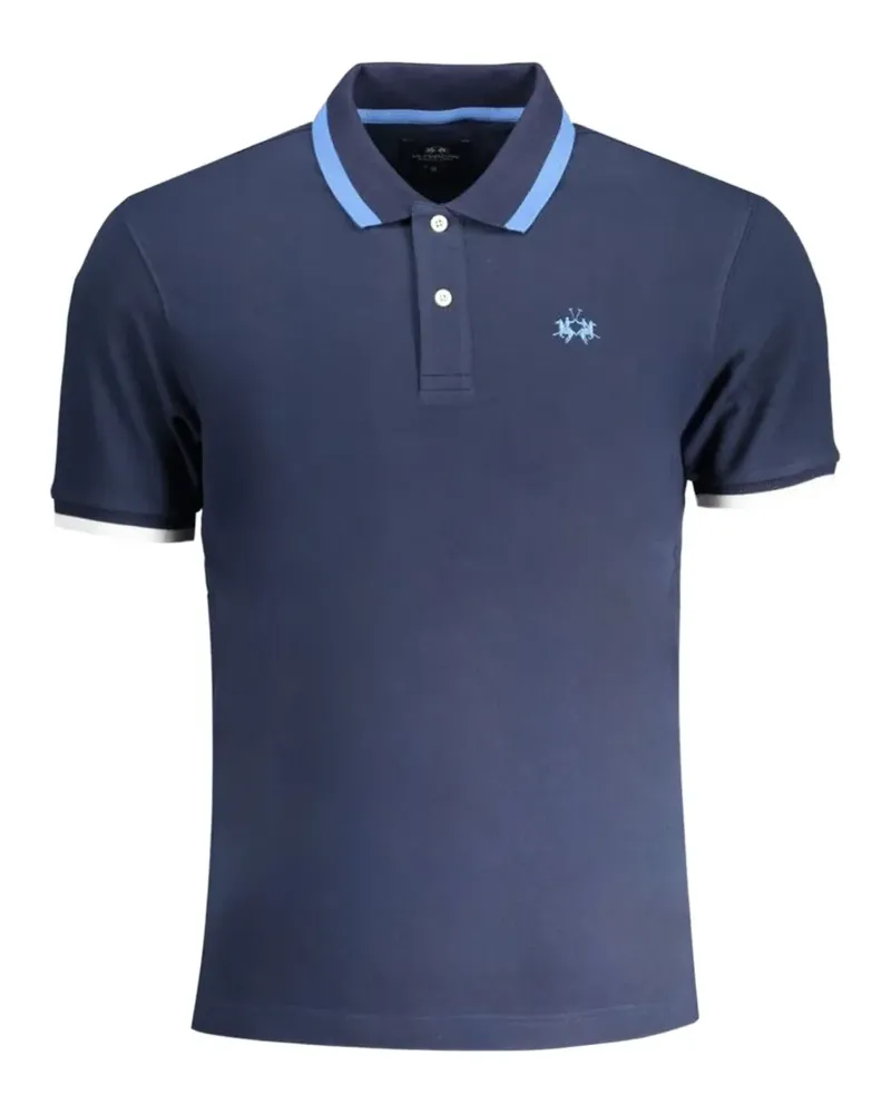 La Martina logo polo shirt - Blau Blau