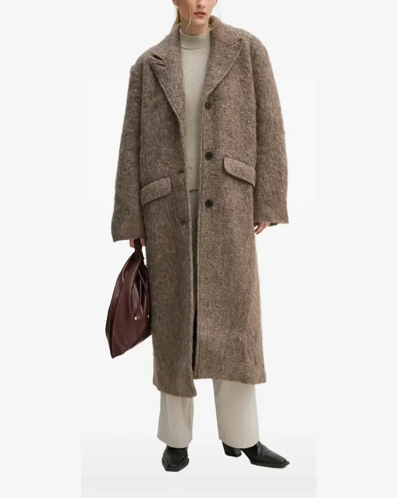 Won Hundred Sienna pocket button coat - Braun Braun
