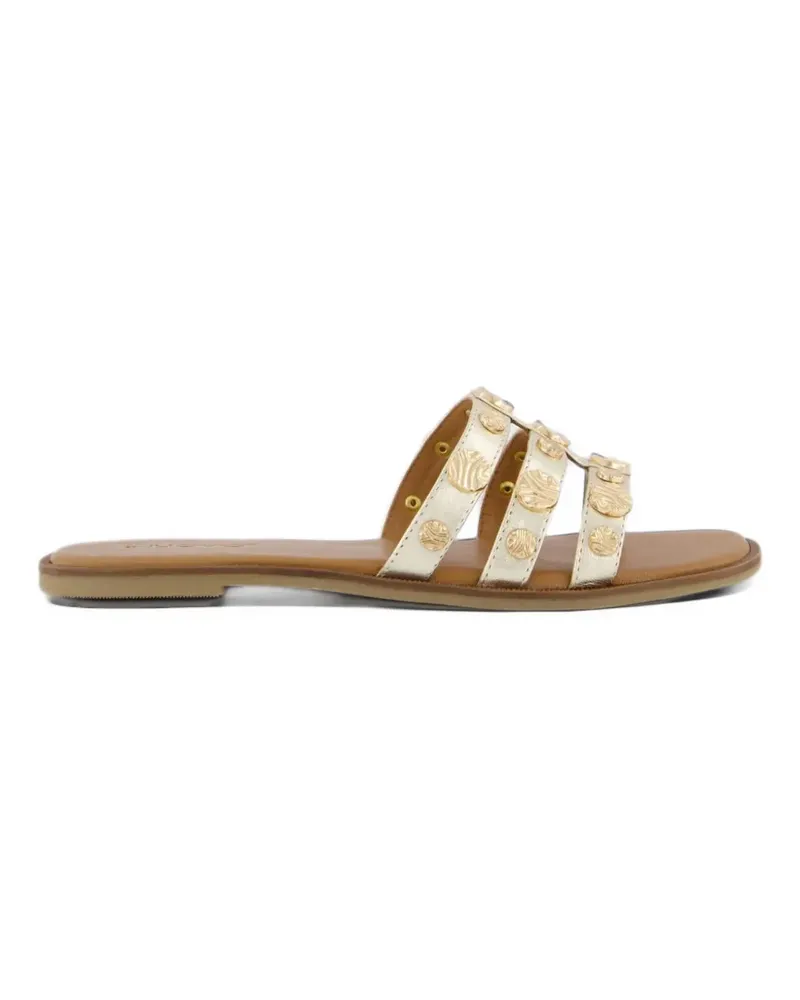 Inuovo studded flat sandals - Gold Gold
