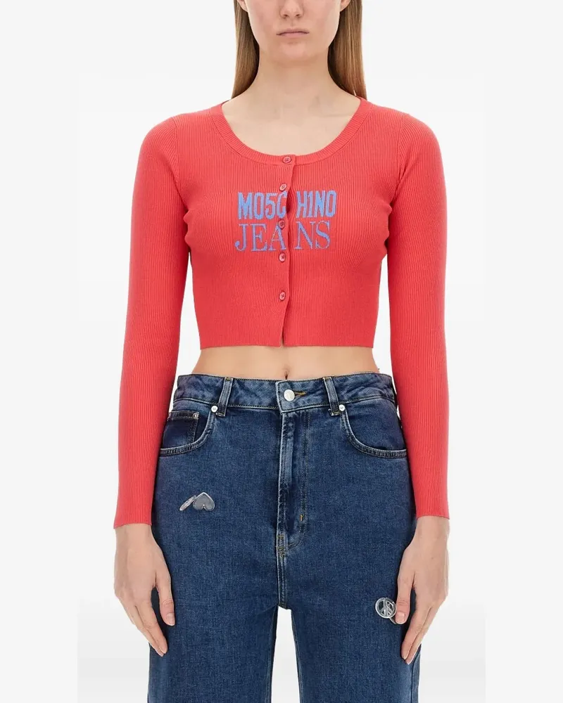 Moschino button ribbed knitwear - Rot Rot