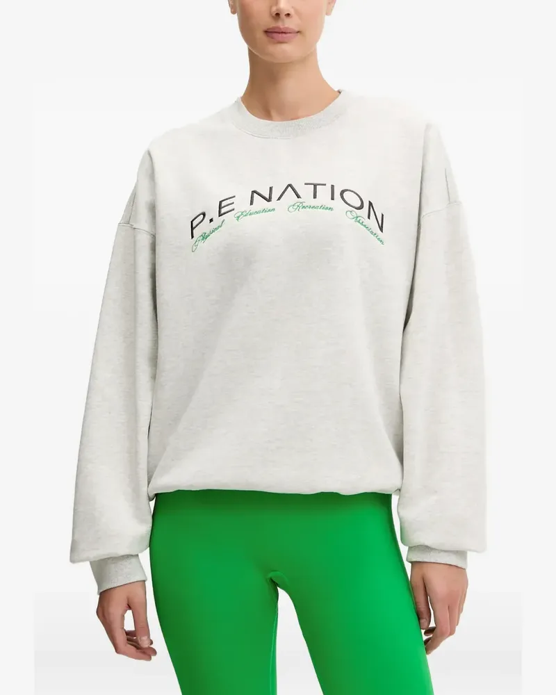 P.E. NATION Sweatshirt mit Logo-Stickerei - Grau Grau
