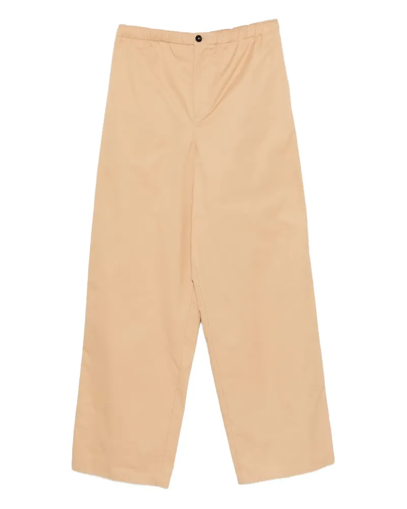 Jil Sander elasticated-waistband trousers - Nude Nude