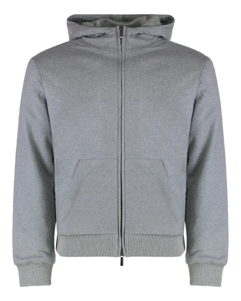 MOORER Ryan-JT zip-up hoodie - Grau Grau