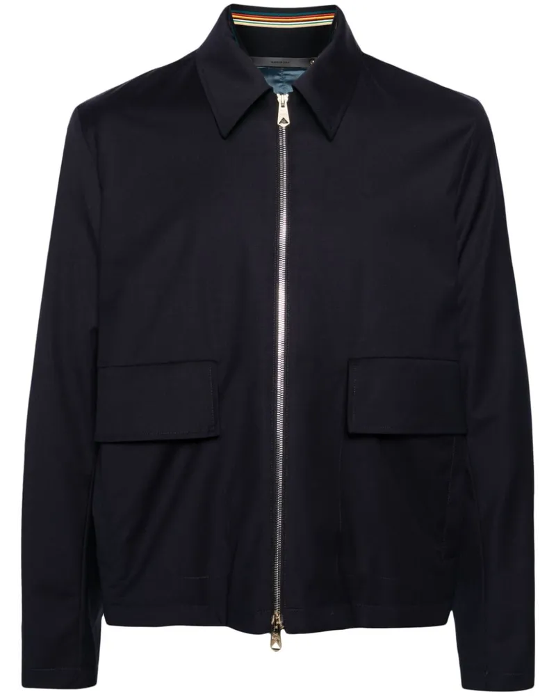 Paul Smith Hemdjacke mit Reißverschluss - Blau Blau