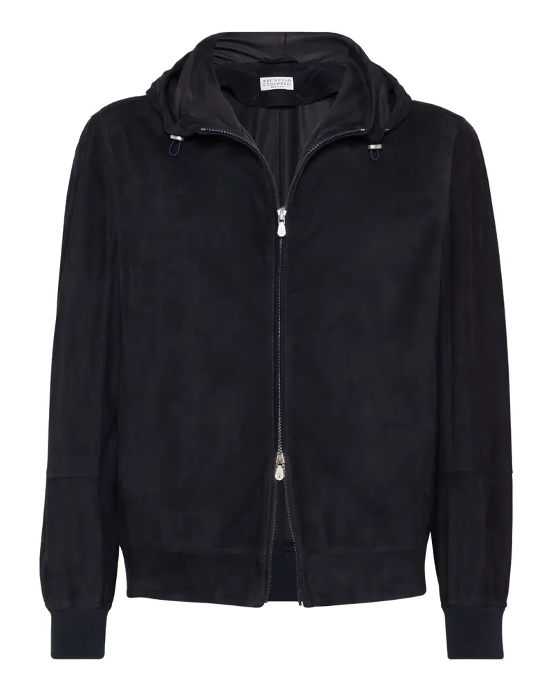 Brunello Cucinelli Hoodie mit Reißverschluss - Blau Blau