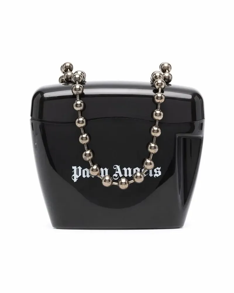 Palm Angels Handtasche mit Kettenriemen - Schwarz Schwarz