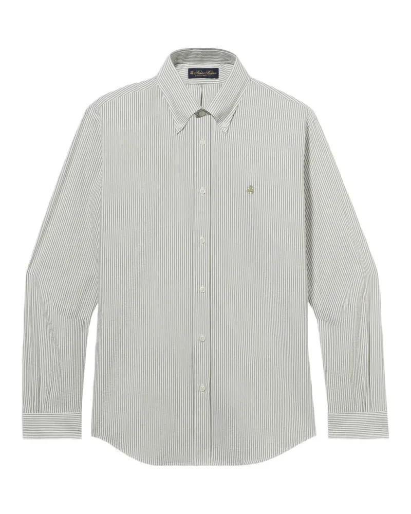 Brooks Brothers logo-embroidered button-down shirt - Grün Grün