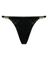 Versace Medusa-Ketten-Tanga Schwarz