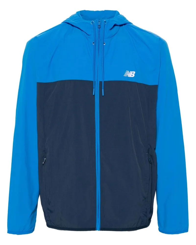 New Balance Kapuzenjacke in Colour-Block-Optik Blau