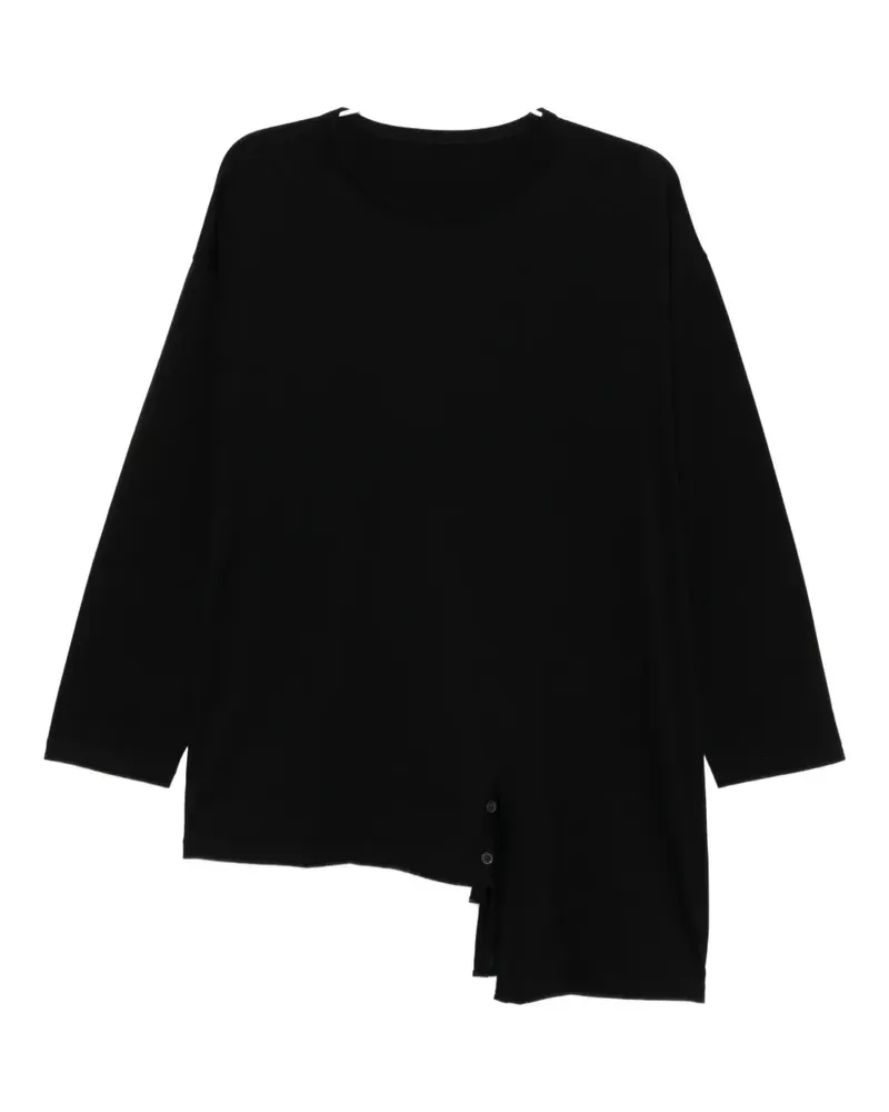 Yohji Yamamoto 2-way T-Shirt - Schwarz Schwarz