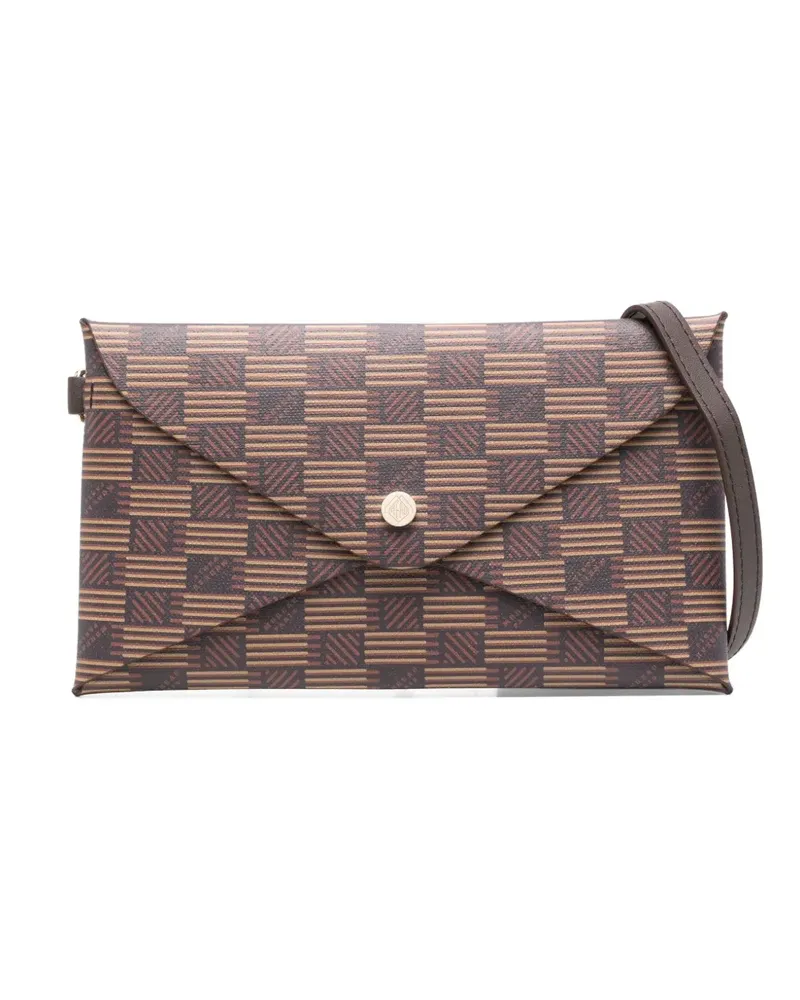 Moreau Paris Clutch mit Muster - Braun Braun