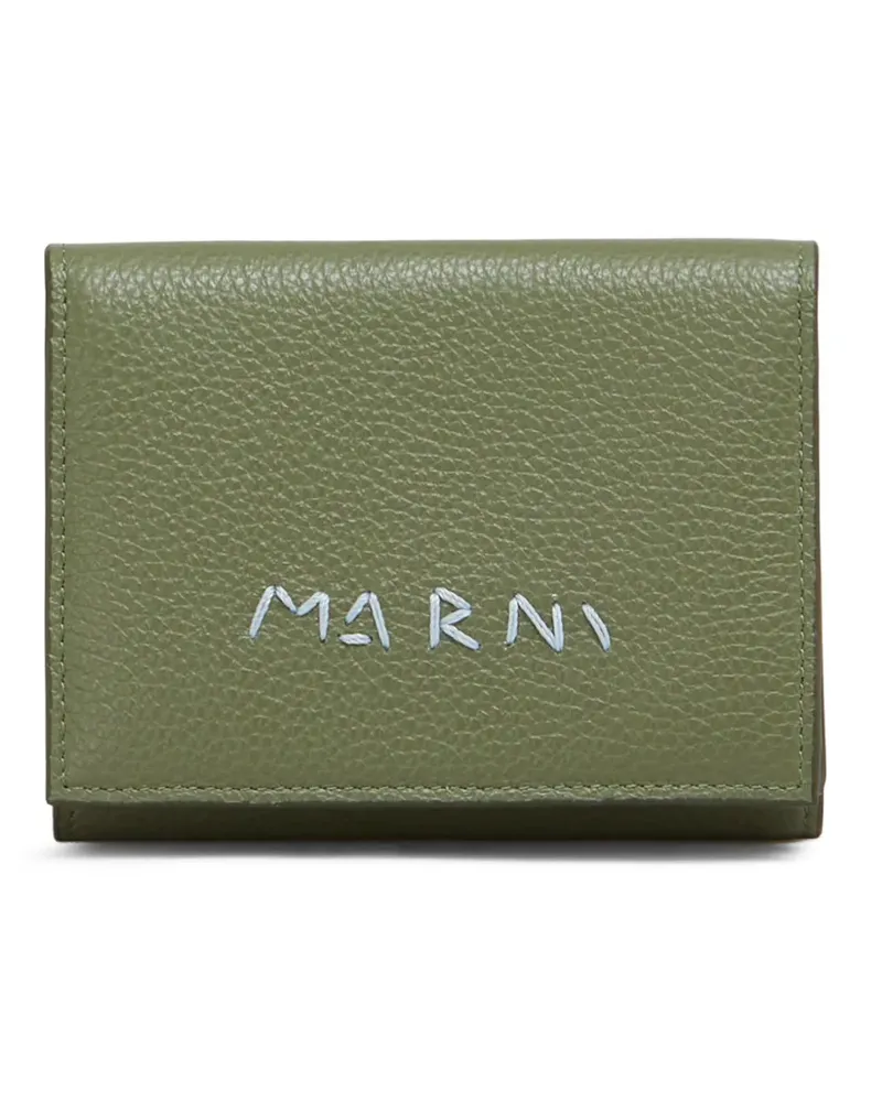 Marni Portemonnaie mit Klappe - Grün Grün