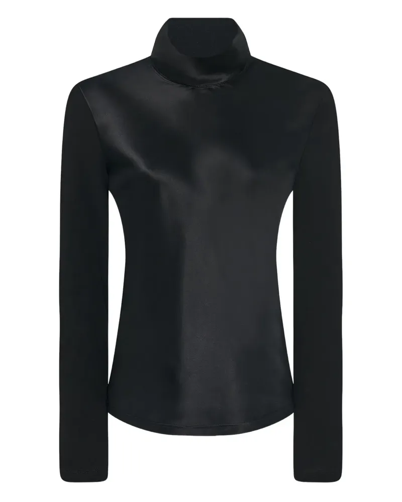 Rosetta Getty turtleneck combo T-shirt - Schwarz Schwarz