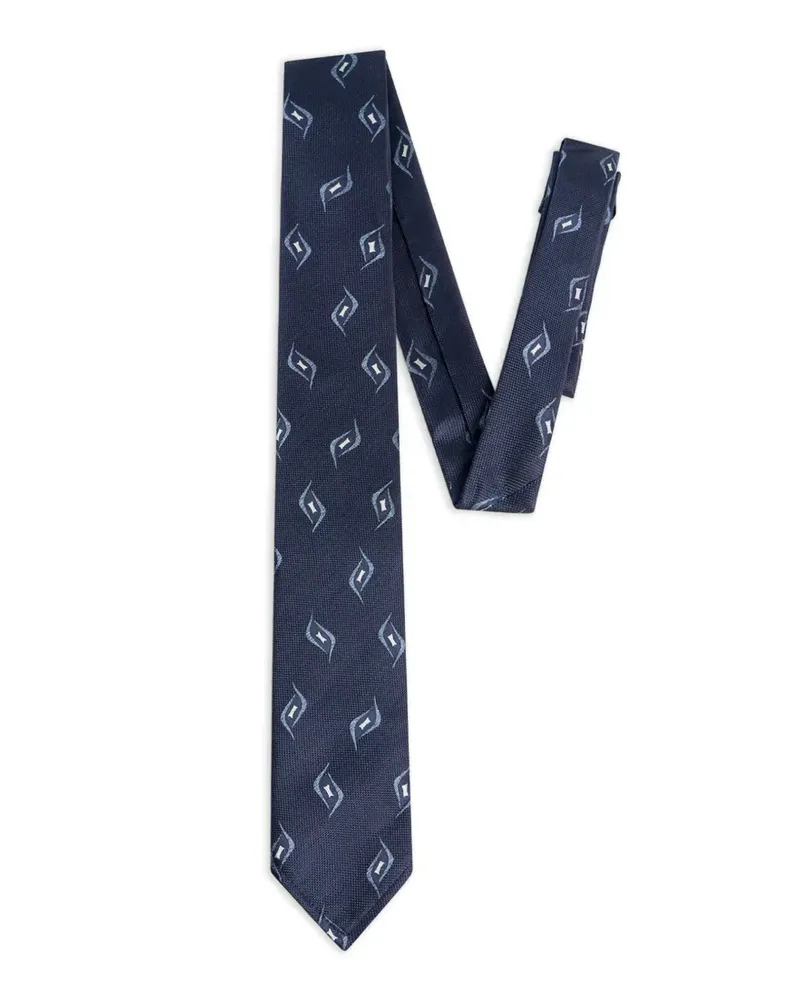 Dsquared2 Krawatte mit geometrischem Print - Blau Blau