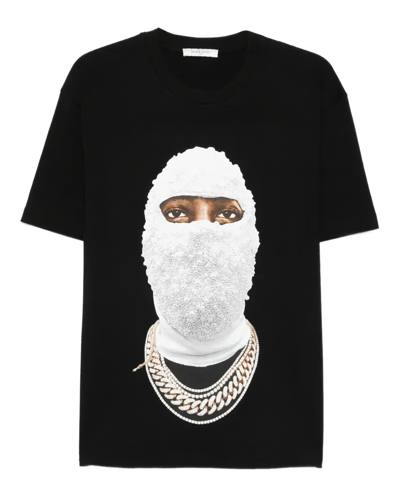 IH NOM UH NIT T-Shirt mit Masken-Print - Schwarz Schwarz