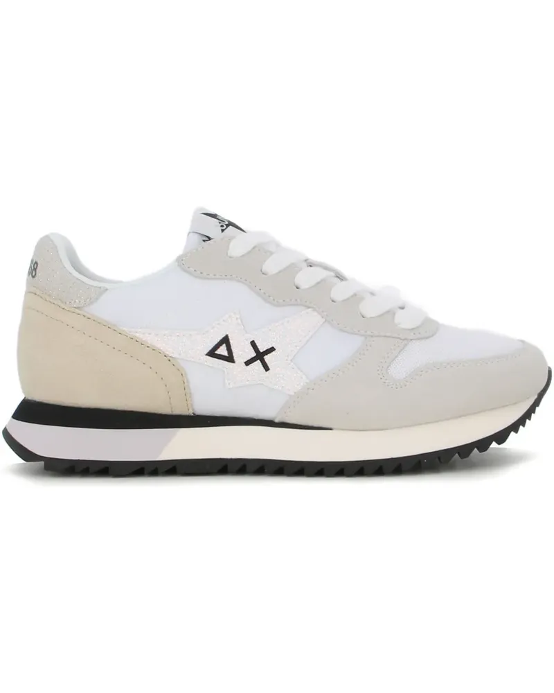 Sun68 Schnürschuhe mit Wildledereinsätzen - Weiß Weiß