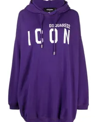 Dsquared2 Oversized-Hoodie mit Logo Violett