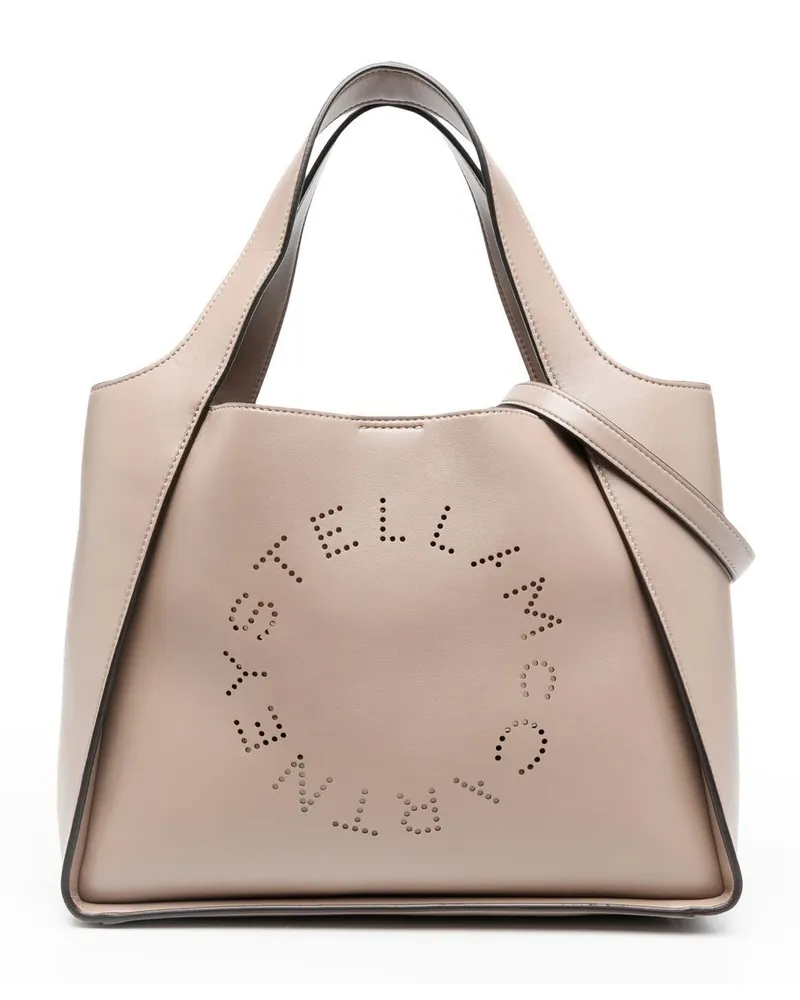 Stella McCartney Shopper mit Stella-Logo - Nude Nude