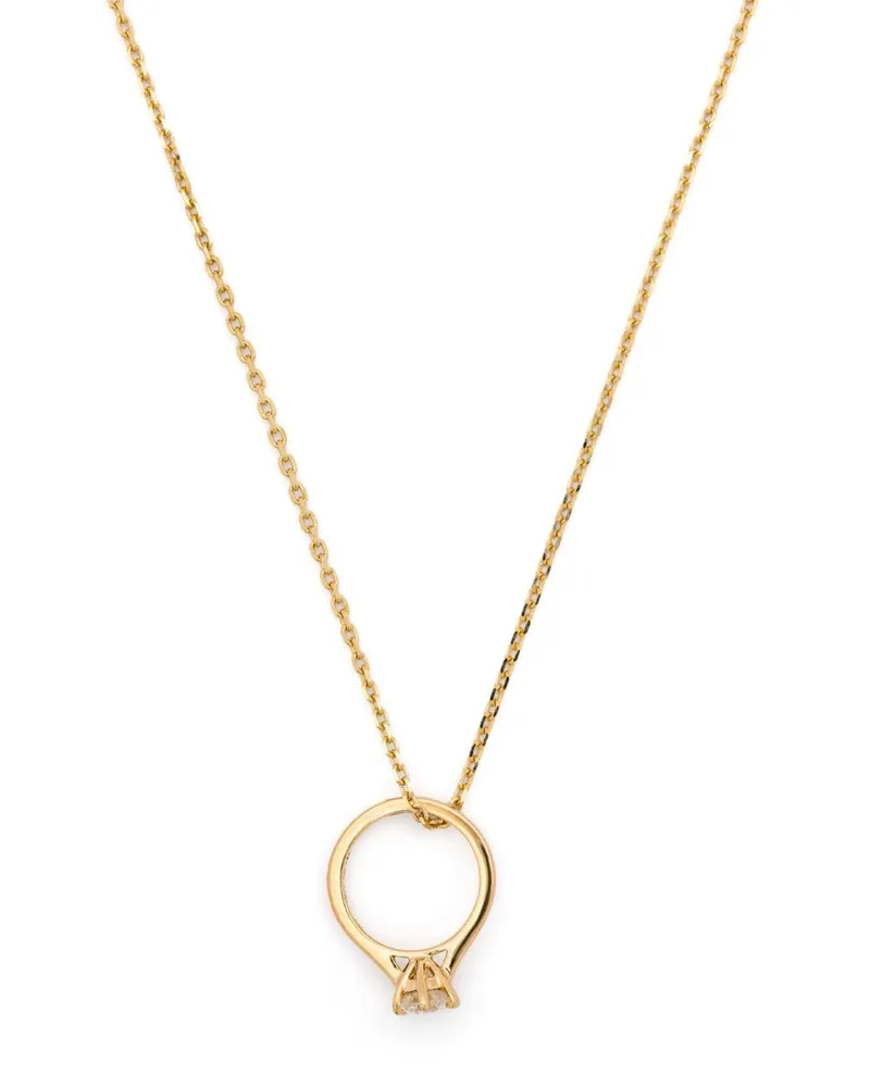 Yvonne Léon 18kt Gelbgoldhalskette mit Diamanten Gold