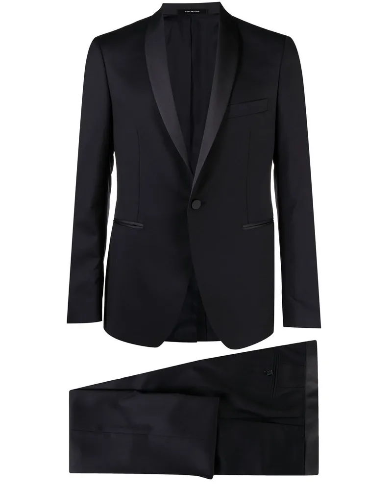 Tagliatore Einreihiger Smoking - Blau Blau