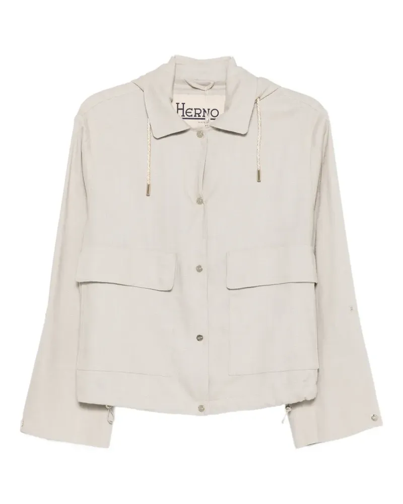 Herno hooded drawstring jacket - Nude Nude