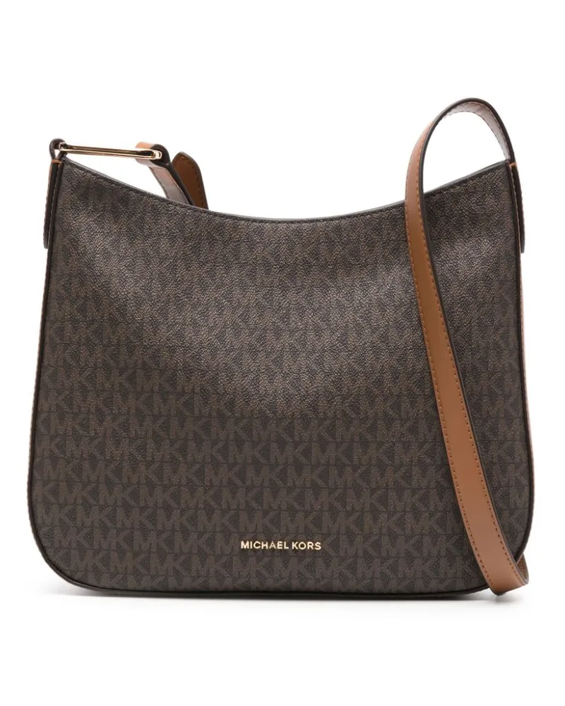 Michael Kors Große Kensington Signature Umhängetasche - Braun Braun