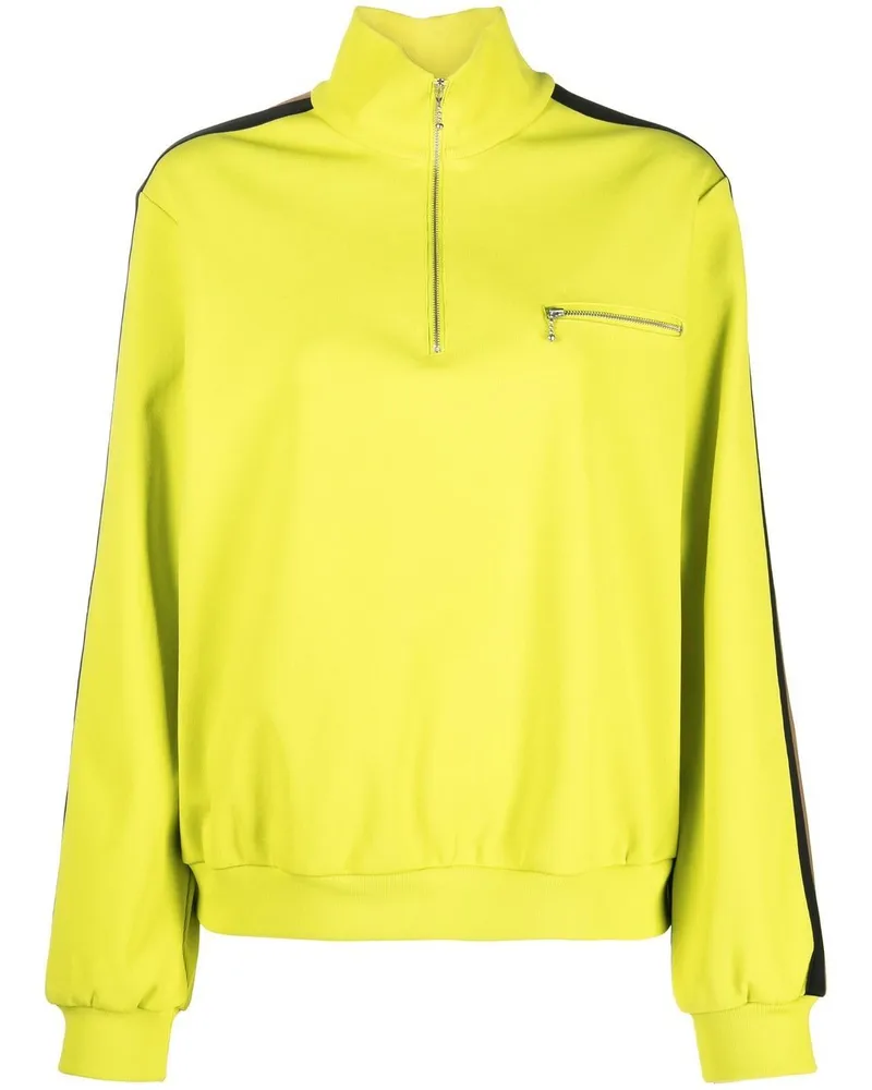 Tory Burch Sweatshirt mit Streifen - Grün Grün